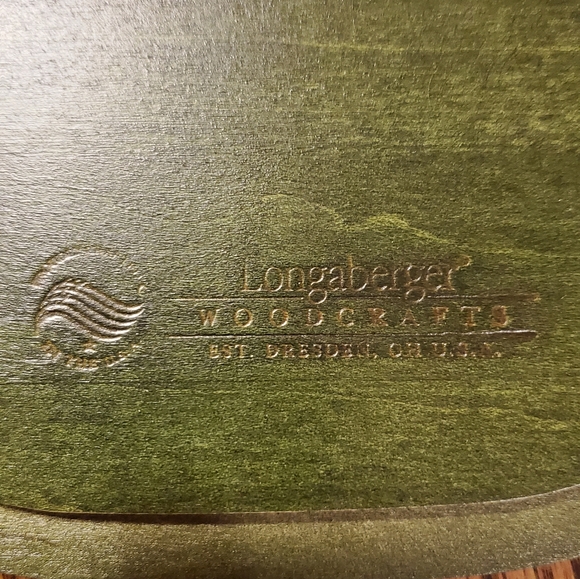 Green Shamrock St. Patrick's Longenberger Basket - Picture 3 of 5